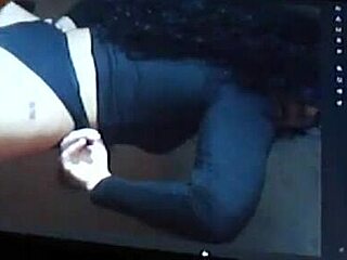 Bad girl Latina gets cumshot tribute!