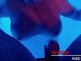 Blonde milf fucked bent over pool cumshot