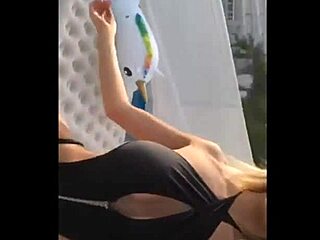 Blonde bombshell in bikini teases on Instagram during spring break