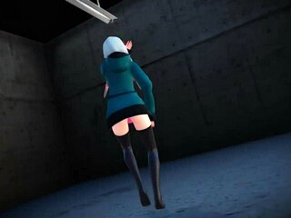 Sagiri Izumi performs raspberry dance in monster toon style