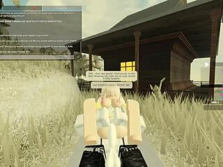 Roblox porn with deepthroat and anal banging action