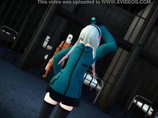 Sagiri Izumi performs raspberry dance in monster toon style