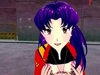 Misato Katsuragi Gives Blowjob And Shows Boobs! Evangelion Hentai Short!