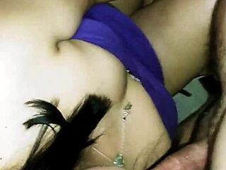Paola gives oral pleasure to her heterosexual friend in a group setting