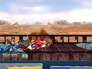 Final fuck! Hentai ninja wrestler banged in the street!