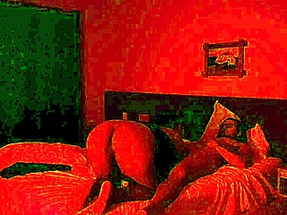 Watching horror movie and i gave it to him