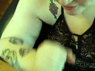 Fat Slut Sucks Monster Cock Close Up Cumshot On Cookies