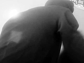 Ebony Babe's Emotional Journey Through Missionary Blowjob and Cum on Ass