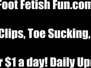 Feet fetish and POV: Stinky feet cleaned by tongue