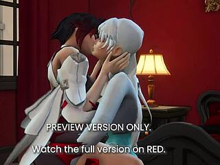 Rwby characters in rough 3d hentai preview