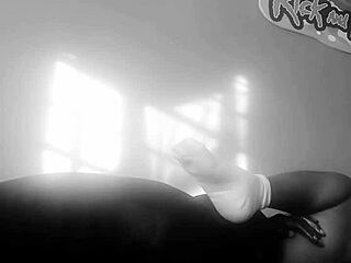 Ebony Babe's Emotional Journey Through Missionary Blowjob and Cum on Ass