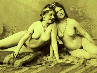 Vintage pornostalgia featuring retro 3some group scenes with hairy antique elements