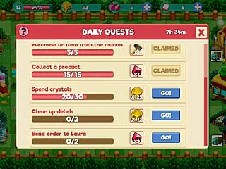 Nutaku Booty Farm Hentai Game with Busty Brunette