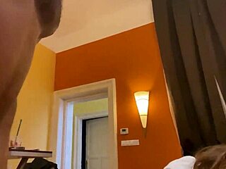 sara diamante in budapest kitchen with black cock