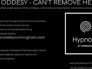 Aura Oddesy Hypno Can't Remove Her Top Big Tits Blonde Striptease Clothes Ripped