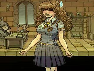 Teen Cosplays As Witch, Strips And Reaches Orgasm In Hentai Playthrough