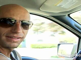 skinny petite teen takes anal blowjob to gaping facial