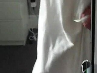 Satin Nightgown Cum Stains