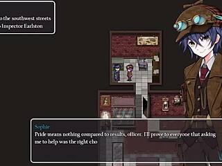 Hot blonde thief steals from museum detective girl steam city part 2