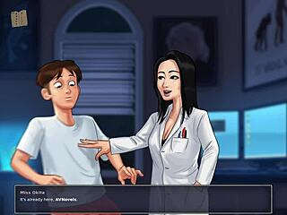 brunette teacher in summertime saga 110