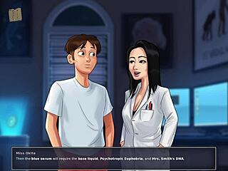 brunette teacher in summertime saga 110