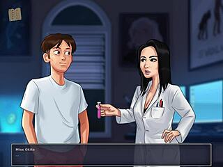 brunette teacher in summertime saga 110