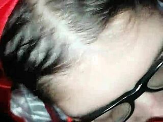 Beautiful Brunette Sucks Boyfriend's Big Black Cock