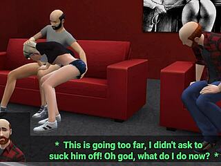 Schüchterne Frau wird mit Fremden im Pornokino geteilt - Teil 1 - Ddsims!