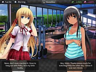 Experience the thrill of a female walkthrough in Huniepop