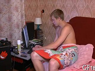 Boy Sits and Stares at Horny Girlfriend Sucking in Sex Tape!