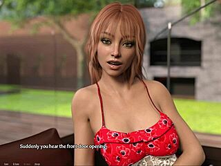 Entrepreneur in sexy thin panties roleplay