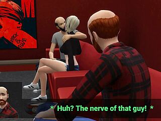 Shy Wife Shared With Strangers At Porn Cinema - Part 1 - Ddsims!