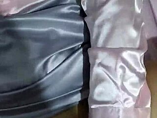 Skirtshouse features silver satin skirt design