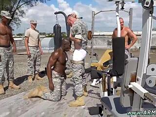 First time staff sergeant discovers hardcore black gay porn zone.