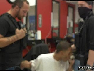 Amateur gay threesome with a uniformed officer and free teen gay video featuring a chubby boy
