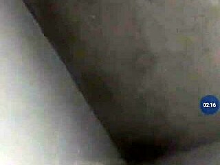 A sexy girl massages her big tits alone