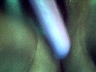 Ebony girl masturbates pinkie in intense solo session