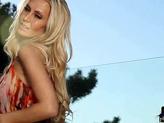 perfect milf blonde from houston is undressing in hot photoshoot