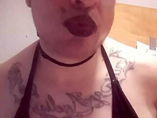 a sexy sissy enjoys her solo time casually.