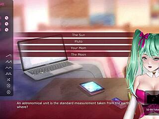 Magical girl hentai video with voice actor playing tuition academy game