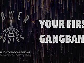 Experience Your First Gangbang With Dirty Talk!