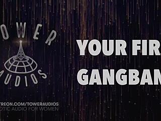 Experience Your First Gangbang With Dirty Talk!