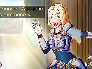 Katarinas Titfuck mit Derpixon im Anime-Stil