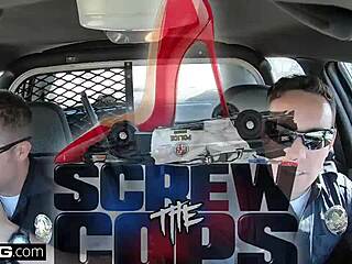 Latina Bad Girl Caught Sucking Cop's Dick Publicly