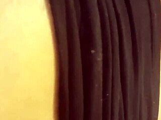 Hung young transsexual intensely fucks bareback for creampie