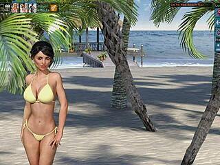 Yvette's reward: Increasing stats on a tropical island