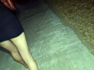 fanny shows her ass without panties in public on the street