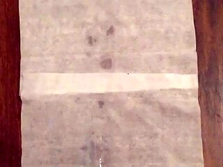 Slow-motion masturbation with ejaculation