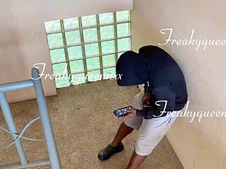 Caught my tenant masturbating on camera, so I demanded he fuck me or I'd report him