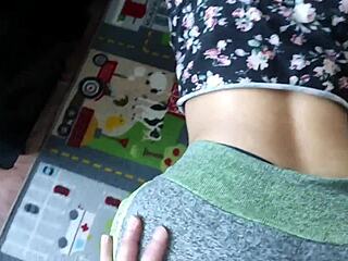 Cute stepsister bends over for intense doggystyle fucking with monster cock